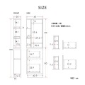 DOLLY(ドリー)隙間収納ラック 幅20cm(完成品) 隙間収納 すきま収納 2way 隙間ラック キッチン収納 ランドリーラック スリム 縦型 おしゃれ DOK160-20SS-WH 写真10