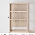 LAFIKA(ラフィカ)レンジラック(ハイタイプ・60cm幅) キッチン収納 レンジボード レンジ台 オープン収納 キャスター付き 引出し オークナチュラル LF180-60LC-IV 写真10