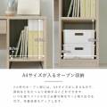 デスク 机 パソコンデスク 幅100 奥行40 コンパクトデスク コンパクト PCデスク 収納 2段 引出し テレワーク リモートワーク 勉強机 ＜コルン デスク＞ 写真10