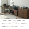テレビ台 おしゃれ ローボード 幅80 テレビボード TV台 ロータイプ コンパクト スリム ミニ 収納 木製 ブラウン 引き出し QUNOA/ローボード 写真10