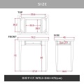 デスク パソコンデスク 机 薄型 スリム 浅型 おしゃれ シンプル ブラウン 木製 幅70 引き出し付 収納 スリム QUNOA デスク QU72-70DS 写真10