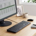 キーボード 有線 USB接続 静音 抗菌 ブラック 写真11