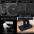 バウヒュッテ スタンディングデスク 700 ( ブラック )  BHD-700 | パソコンデスク スタンディングデスク 昇降 高さ調節 引出し 幅70 奥行45 オフィスデスク 写真11