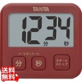 薄型タイマー(99分59秒計)TD-408 レッド 写真1