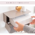 タオルペーパーホルダー TEER 幅28 TH-1600K ピンク 宮武製作所 | タオルペーパー 収納 キッチン 便利 写真11