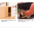 トイレクローゼット キャット 木目柄 ：幅75 高さ99 CR-1011 ブラウン 宮武製作所 | トイレ 収納 写真11