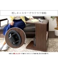 サイドテーブル ソファサイドテーブル 木目柄 幅30 高さ55 ST-550 宮武製作所 | リビング キャスター 2口コンセント 写真11