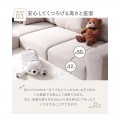 ローソファー コーナーソファー ソファ ロータイプ ブラウン ベージュ コーナー ソファー 3人掛け 2人掛け フロアソファ インテリア ファブリック 写真11