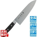 神田作 黒合板三徳包丁 18cm