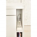 ネイルデスクW1138 幅1138cm 対面式 大容量 収納 店舗向け 片袖デスク ネイル専用デスク ネイリスト向け 写真11