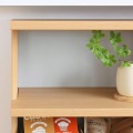 カウンター下収納 オープンラック 棚 木製 ユニット収納 ナチュラルブラウン 幅90 奥行29.6 高さ84.9cm 白井産業 PTS-8590R NA ピタシエ 写真11