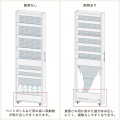タントキーパー 白井産業 隙間収納 ストッカー 幅15cm 高さ約181cm ホワイト スリム ワゴン キャスター付き キッチン 収納 TAN-1815WH 写真11