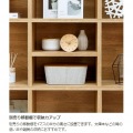 フリーラック シェルフ 白井産業 飾り棚 本棚 オープンラック 横置き可 正方形 木目調 ナチュラルブラウン 幅83.5 高さ124.2 奥行29.7cm レジェルノLGE-1285NA 写真11