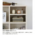 フリーラック シェルフ 白井産業 飾り棚 オープンラック 正方形 マス目 木目調 横置き可 アイボリー 幅83.5 高さ124.2 奥行29.7cm レジェルノ LGE-1285IV 写真11