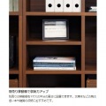 フリーラック シェルフ 白井産業 飾り棚 オープンラック 正方形 本棚  横置き可 木目調 ダークブラウン 幅124 高さ164.8 奥行29.7cm レジェルノLGE-1612DK 写真11