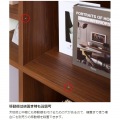 フリーラック シェルフ 飾り棚 マス目 木目調 組立時に背板を2色から選べる本棚 ダークブラウン 幅42.9 高さ83.7 奥行29.7cm レジェルノLGE-8545DK 写真11