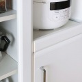 レンジ台 食器棚 白井産業 キッチン収納 スライド棚 コンセント付 シンプル 一人暮らし ホワイト 白 幅58.6 高さ138.0 奥行41.8cm BRM-1460SLWH ベアルモ 写真11