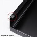 電源タップ+USBポート付き机上ラック(W600×D200 ブラック) 写真11
