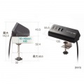 USB PD対応クランプ式AC充電器(PD65W・C×2+A×2・ブラック) 写真11