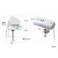 USB PD対応クランプ式AC充電器(PD65W・C×2+A×2・ホワイト) 写真11