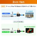 HDMI切替器 1台2役(2入力-1出力 又は 1入力-2出力 双方向切替)4K/60Hz・HDR・HDCP2.2対応 ACアダプタ不要 写真11