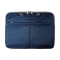 パソコンケース 13.3インチワイド 軽量 撥水 取っ手付き 小物収納ポケット ネイビー 写真11