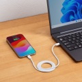 USB Type-Cシリコンメッシュケーブル(PD60W・1m・ホワイト) 写真11