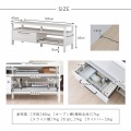 LAFIKA(ラフィカ)テレビボード(120cm幅) テレビボード ローボード テレビ台 おしゃれ 北歐 白 幅120cm ホワイト LF45-120L-WH 写真11