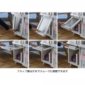 NEFLAS(ネフラス) ディスプレイラック(幅120cm) ラック ディスプレイ ディ ディスプレイ収納 棚 収納 リビング収納 幅120cm ホワイト NF90-120F-WH 写真11
