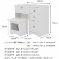 フォーフル ANRI(アンリ) ドレッサー80cm幅 ホワイト AN70-80D-WH ドレッサー デスク 兼用 ドレッサーデスク コンパクト メイク 椅子付き 可愛い おしゃれ 写真11