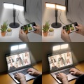 UniSerB USB給電型 動画配信用LEDライト 照度最大1580lx ( 3色モード / 11段階調光 / 折りたたみ式 / マウントキット3種付属 ) 写真11
