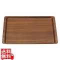木目調ABSトレー(長角盆)濃木目 NS M44-371 写真1