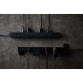 ダブル回転タップ/7個口/雷サージ付/ホコリ防止シャッター付/固定&吊下可能/1.0m/ブラック 写真12