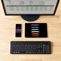 キーボード Bluetooth 静音 抗菌 ブラック 写真12