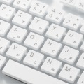 キーボード 無線 (2.4GHz) ワイヤレス USB-A 洗える(IPX5) メンブレン 高耐久設計 抗菌 【Windows11 mac Chrome】対応 ホワイト 写真12