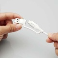 4in1 USBケーブル/USB-A+USB-C/Micro-B+USB-C/USB Power Delivery対応/2.0m/ホワイト 写真12