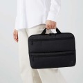 パソコンケース/リサイクル素材/横型/取っ手付き/ショルダーベルト付き/手提げ/撥水/14.0インチ/ブラック 写真12