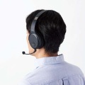 無線ヘッドセット/2.4GHzワイヤレス/オーバーヘッド型/マイクアーム付き/USB-Aアダプタ付/両耳/ブラック 写真12