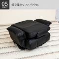 ハイバック座椅子 クラシックス  レバー ハイバック 回転 合皮 PVC 高級 リクライニングチェア ポケットコイル リラックスチェア ブラック RMBS-17-BK 写真12