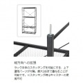 ビザールプランツラック LPR-800-BK キャスター付き 植物育成ライト 植物用サーキュレーター 取り付け可能 植物棚 多肉棚 観葉植物 ラック おしゃれ 写真12