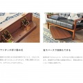 折りたたみ ローテーブル 105cm 北欧 ウォールナット 木製 長方形 完成品 折れ脚 モダン おしゃれ リビング 即納 ブラウン マーブル iw-89b 写真12