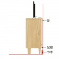 キャビネット 棚 白井産業 幅120cm 高さ86cm ホワイト ナチュラルブラウン 扉付 引出付き 50V型対応 TVボード サイドボード 収納 リビング NOR-8512DHWH 写真12