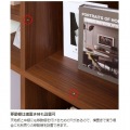 フリーラック シェルフ 白井産業 飾り棚 本棚 オープンラック 横置き可 正方形 木目調 ダークブラウン 幅83.5 高さ124.2 奥行29.7cm レジェルノLGE-1285DK 写真12