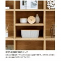 フリーラック シェルフ 白井産業 飾り棚 マス目 オープンラック 正方形 木目調 ナチュラルブラウン 横置き可幅124 高さ164.8 奥行29.7cm レジェルノ LGE-1612NA 写真12
