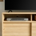 キャビネット 白井産業 棚 TVボード 50V型対応 収納 飾り棚 引き戸 リビング 寝室 ジャパンディ 北歐 約幅117cm 高さ72cm ナチュラルブラウン アトモナ 写真12