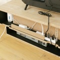 テレビ台 白井産業 幅150cm 高さ36cm ナチュラルブラウン 65V型対応 木質感のあるローボード ログーノ 写真12