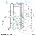 RoHS10対応パソコンラック(W650×D610) 写真12