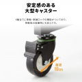 手動上下昇降ディスプレイスタンド(100型対応・高耐荷重) 写真12