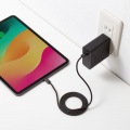 USB Type-Cシリコンメッシュケーブル(PD60W・1m・ブラック) 写真12