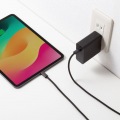 USB Type-Cシリコンメッシュケーブル(PD60W・2m・ブラック) 写真12